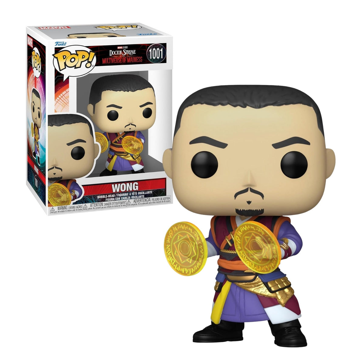 Funko Pop! Wong 1001 - Marvel Doutor Estranho no Multiverso da Loucura - Geek Plus